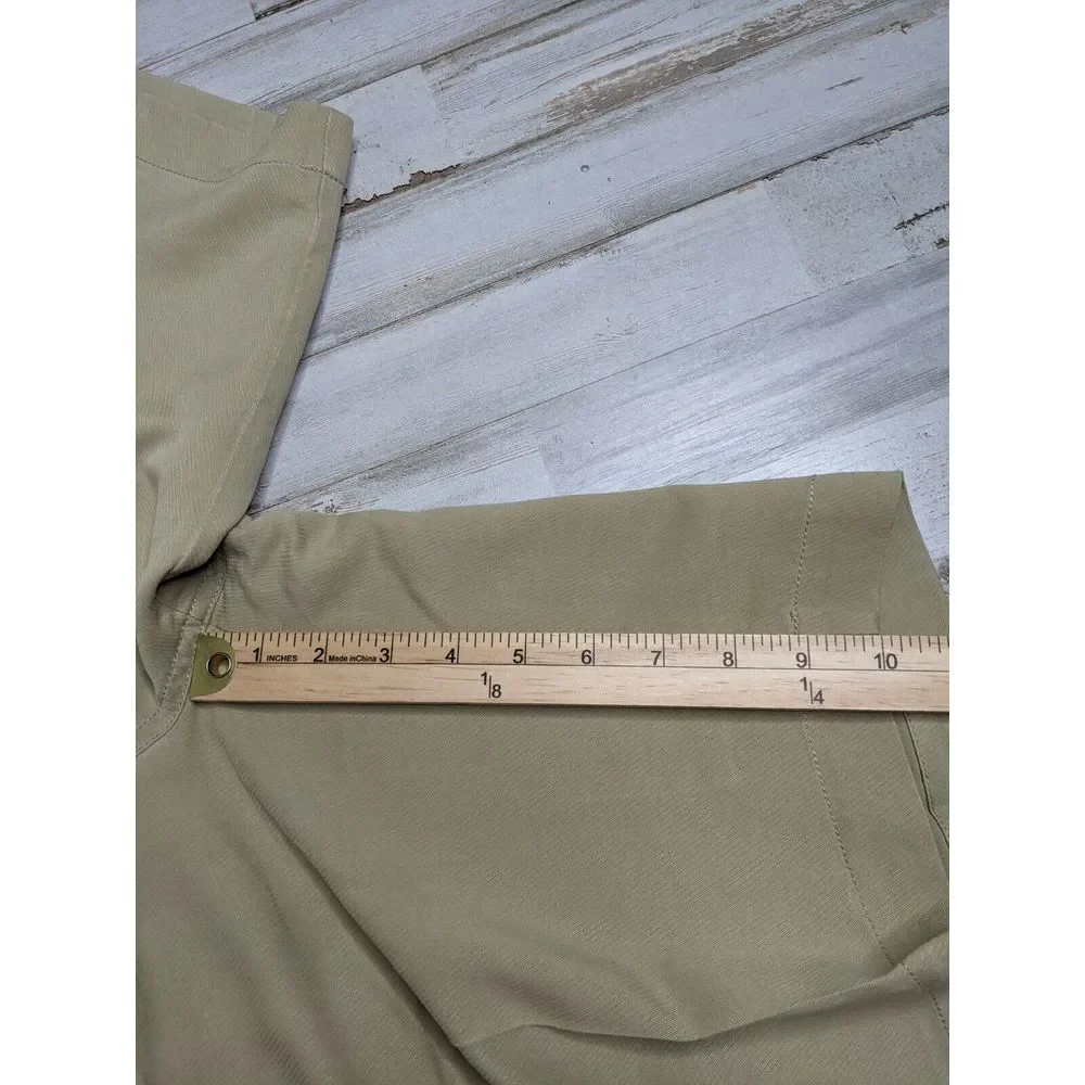 Tommy Bahama Shorts Mens 34 (32X10) Khaki Tan‎ Cargo 100% Silk Beach Casual